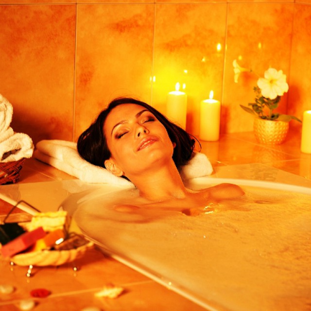 Spa-hangulat a fürdőszobában