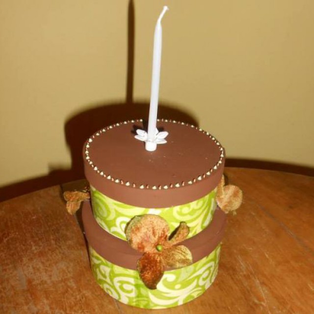Torta alakú doboz szülinapra