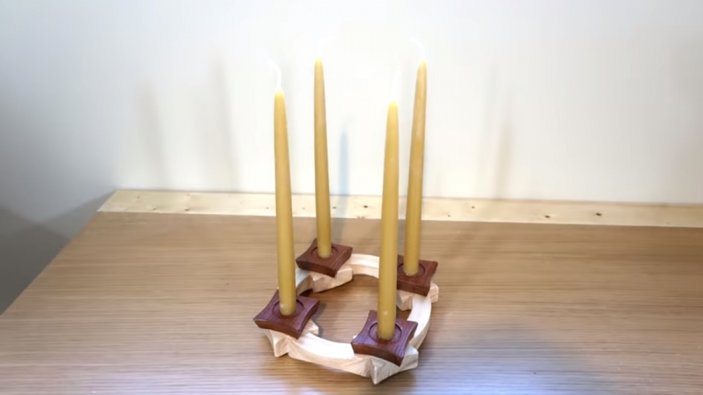 Barkácsolj adventi gyertyatartót fából