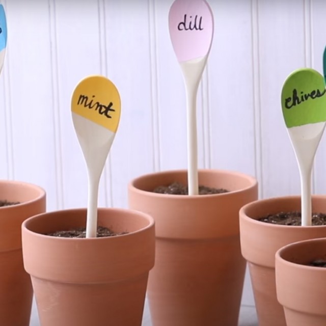 DIY növényjelölők a veteményeskertbe