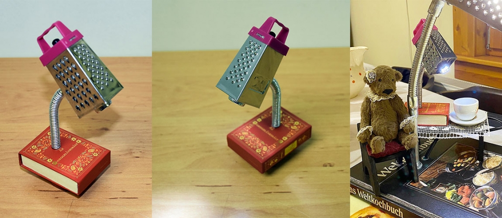 Olvasónk kreatív ötlete: DIY mini olvasólámpa sajtreszelőből plüssállatkáknak